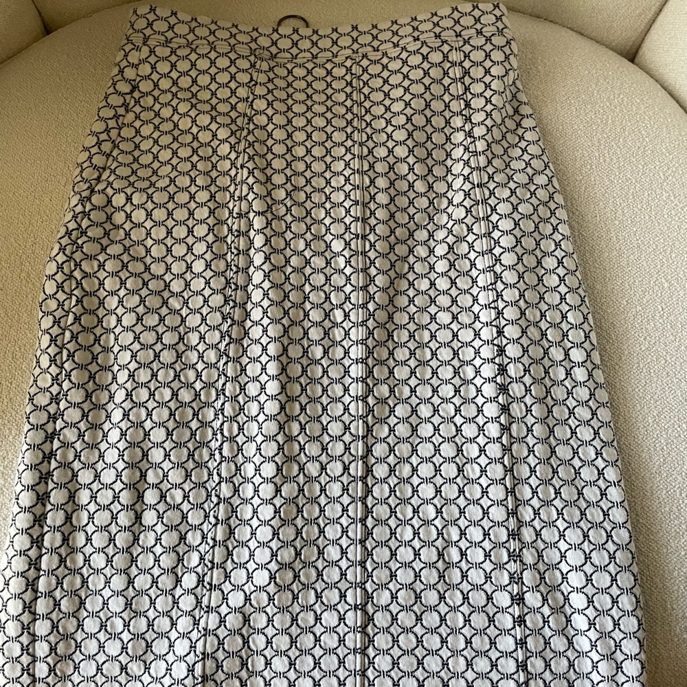 Anthropologie Maeve Black and White Pencil Skirt